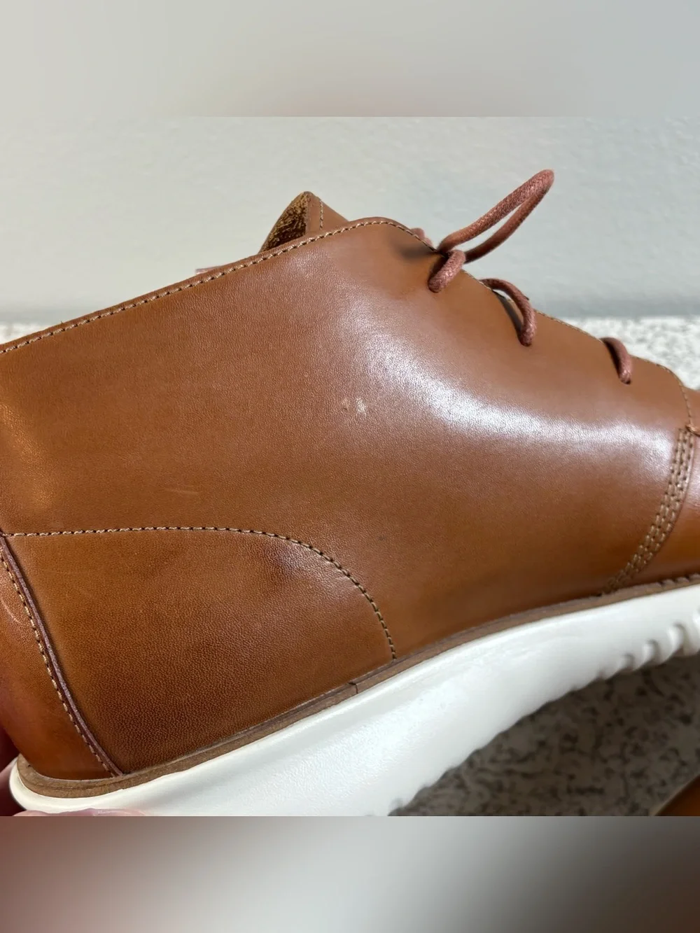 Cole Haan Boots Mens Size 12 M 2.Zerogrand Chukka Brown Leather Round Toe C27804